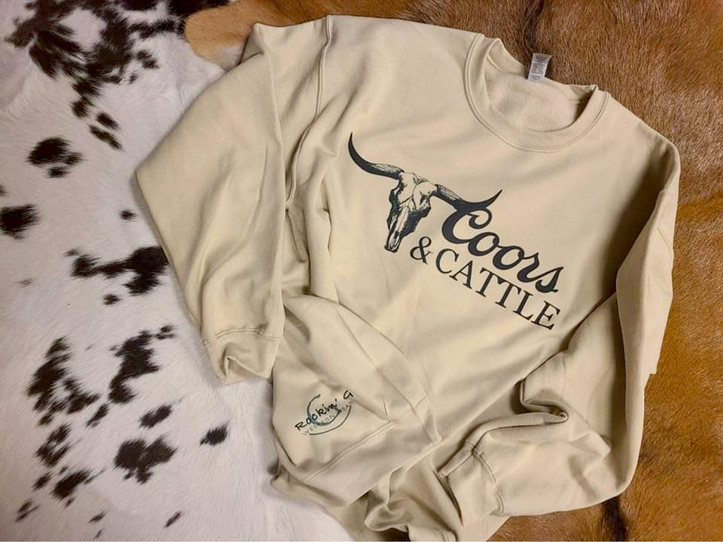 Coors & Cattle Tan Sweatshirt