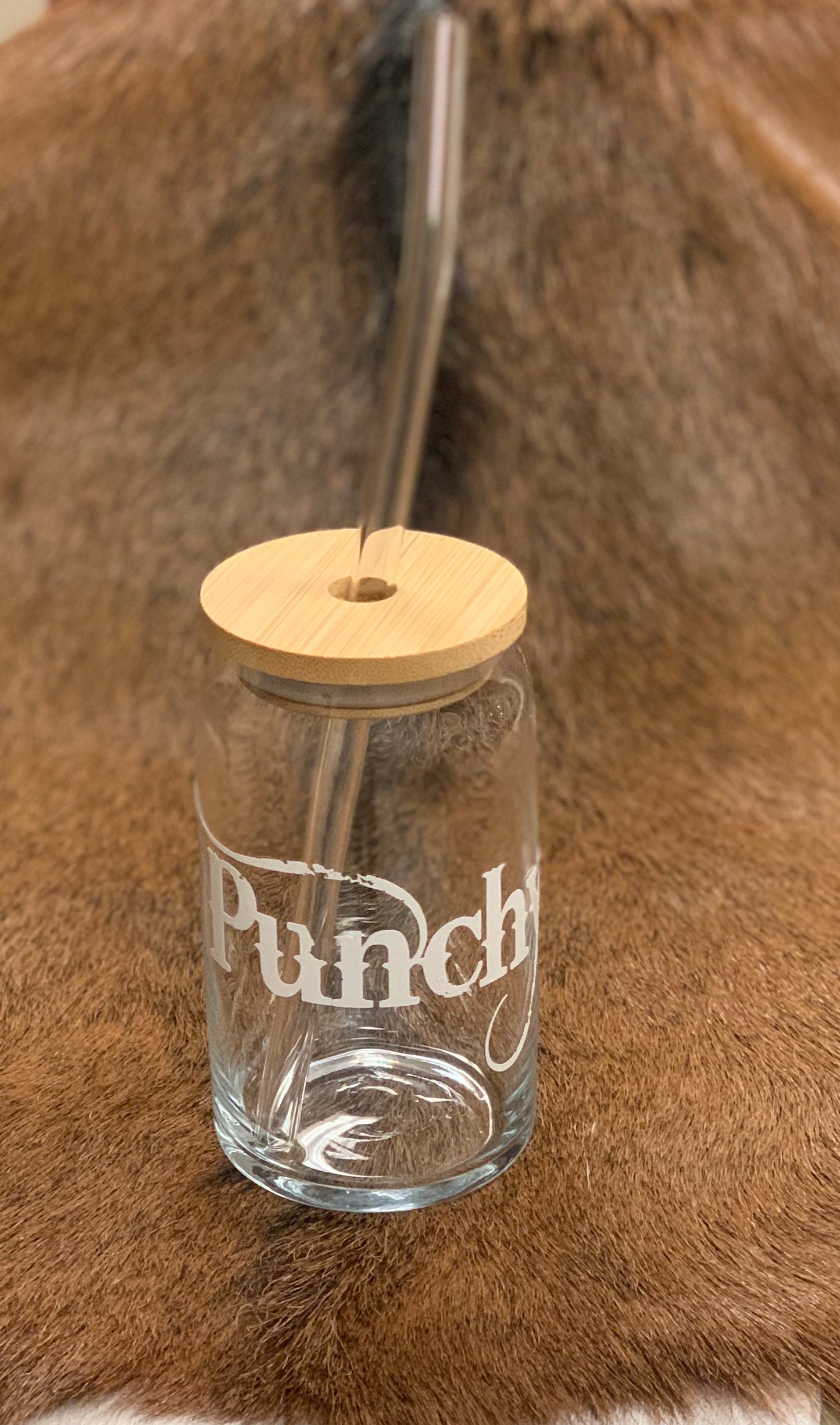 Punchy 16 oz. Glass