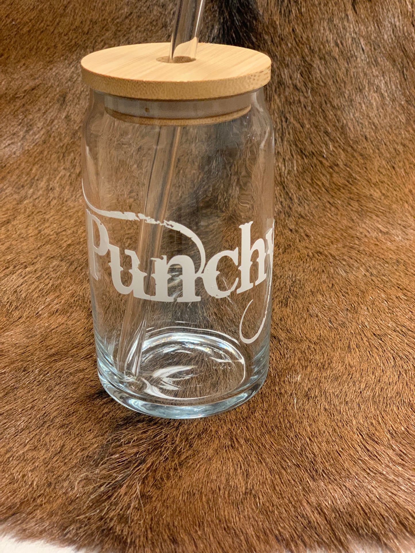 Punchy 16 oz. Glass