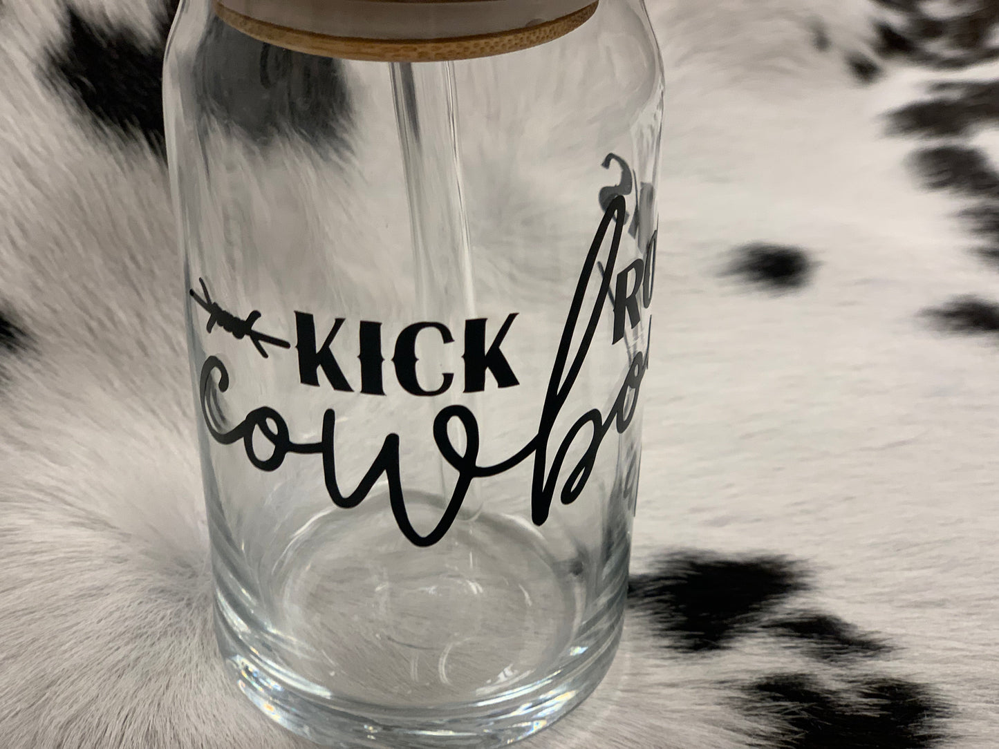 Kick Rocks Cowboy 16 oz. Glass