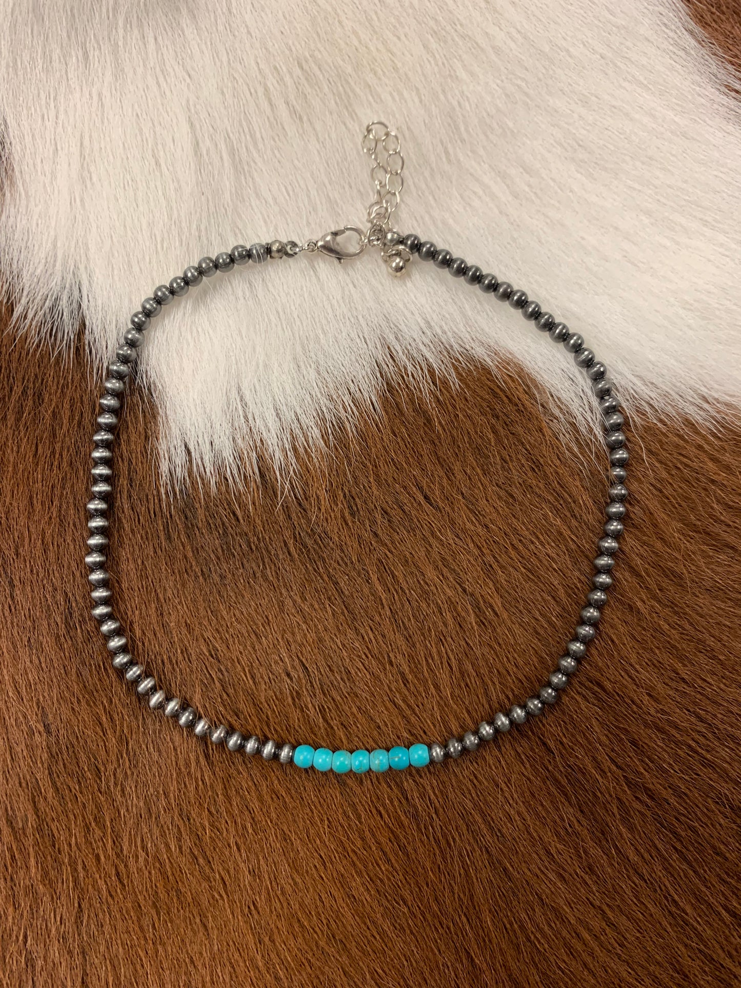 Navajo Pearl &Turquoise Choker